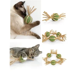CATWANT Woven Silvervine Gall Fruit Candy Cat Toy