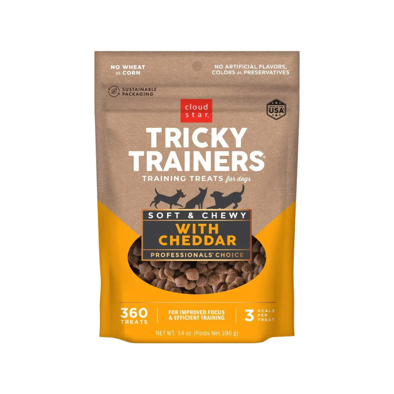 Cloud Star Tricky Trainers Grain-In Soft & Chewy Dog Treats