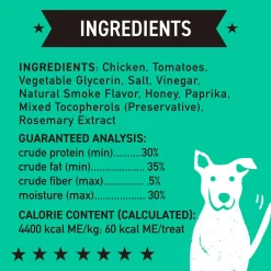 Cloud Star Wag More Bark Less Grain Free BBQ Jerky Treats for Dogs