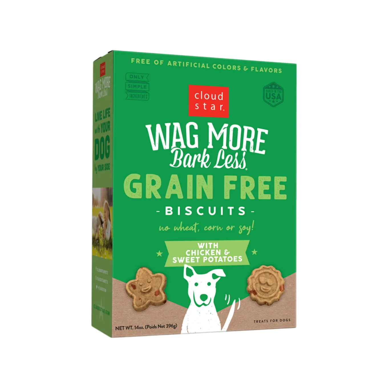 Cloud Star Wag More Bark Less Oven Baked Grain-Free Dog Biscuits