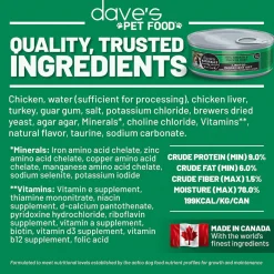 Dave's Pet Food 95% Premium Meats Grain Free Wet Cat Food