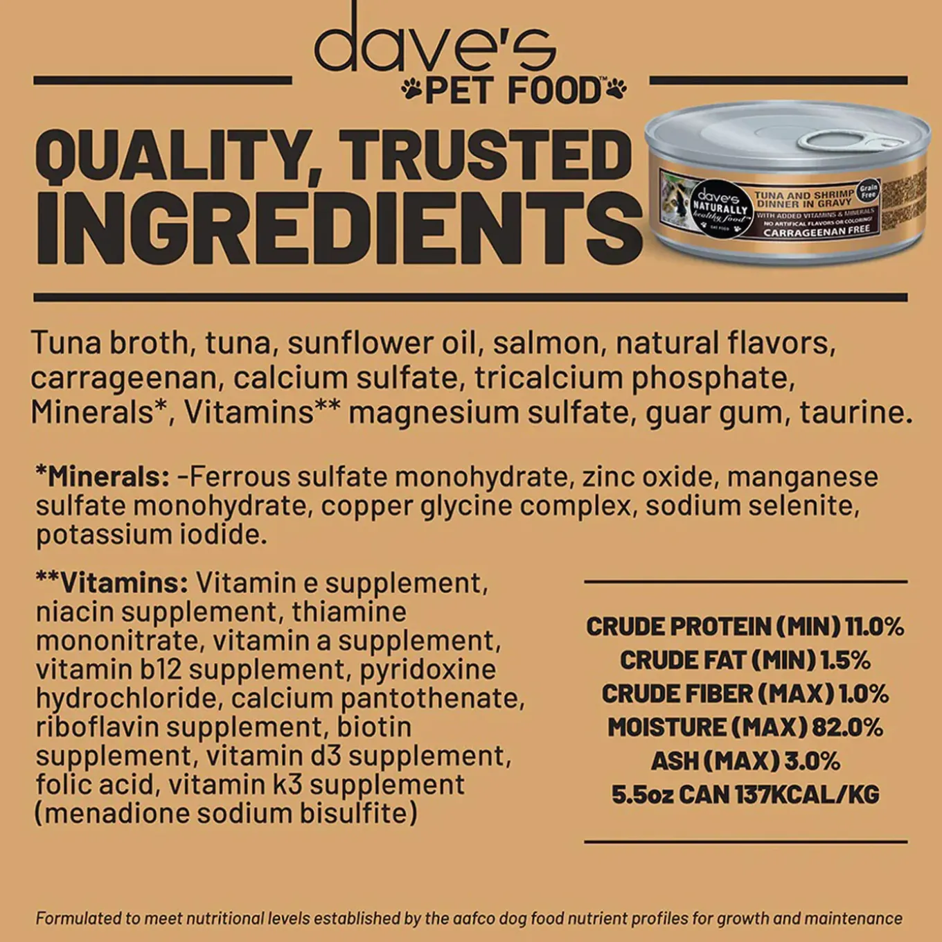 Dave's Pet Food Dinner in Gravy Grain Free Wet Cat Food