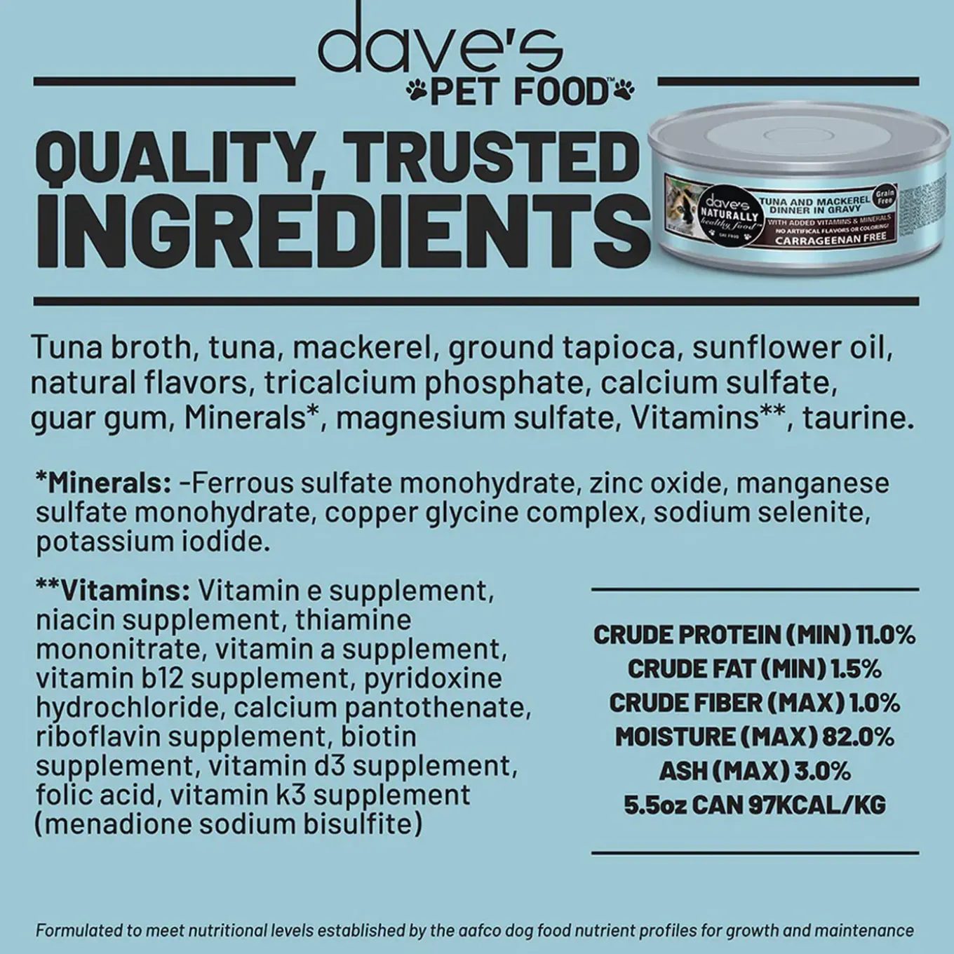 Dave's Pet Food Dinner in Gravy Grain Free Wet Cat Food