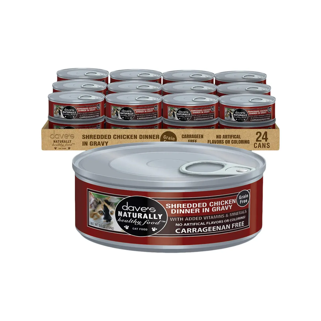 Dave's Pet Food Dinner in Gravy Grain Free Wet Cat Food