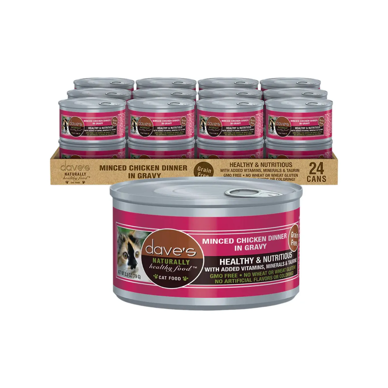 Dave's Pet Food Dinner in Gravy Grain Free Wet Cat Food