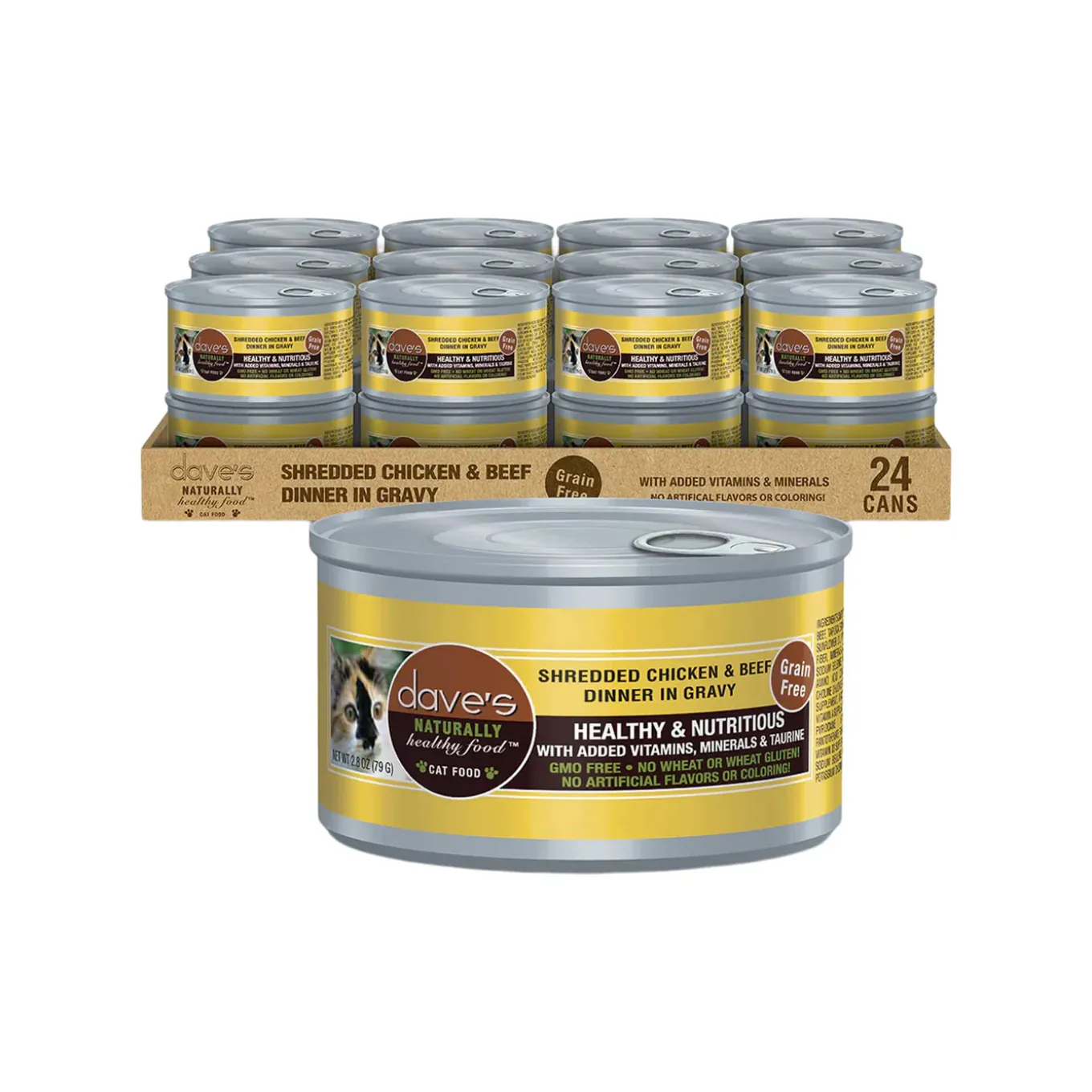Dave's Pet Food Dinner in Gravy Grain Free Wet Cat Food