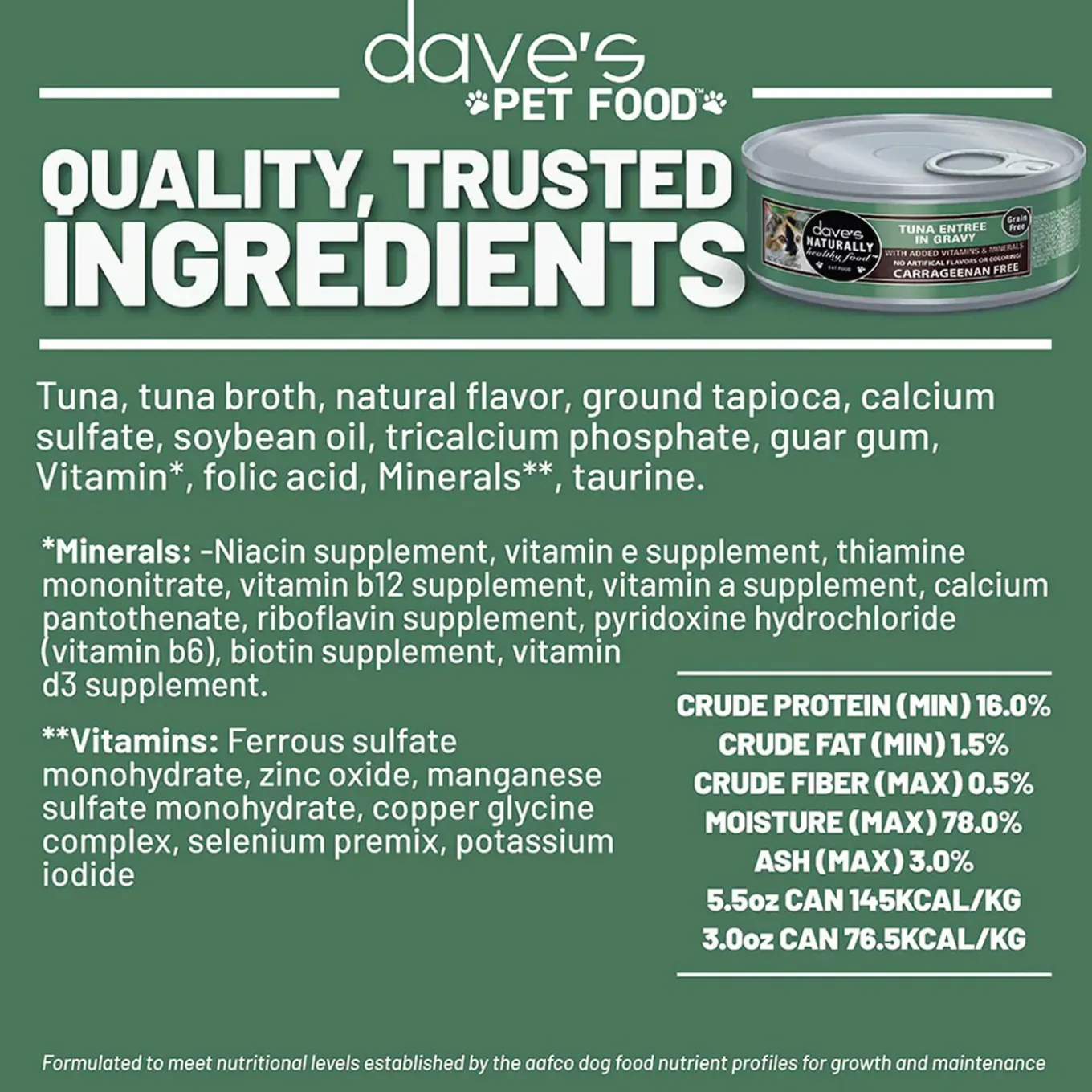 Dave's Pet Food Dinner in Gravy Grain Free Wet Cat Food