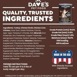 Dave's Pet Food Naturally Healthy Pate Grain Free Wet Cat Food
