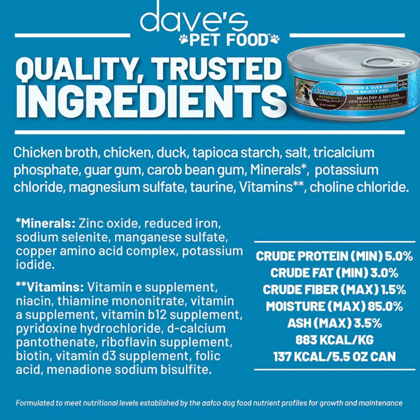 Dave's Pet Food Saucey Pate Grain Free Wet Cat Food