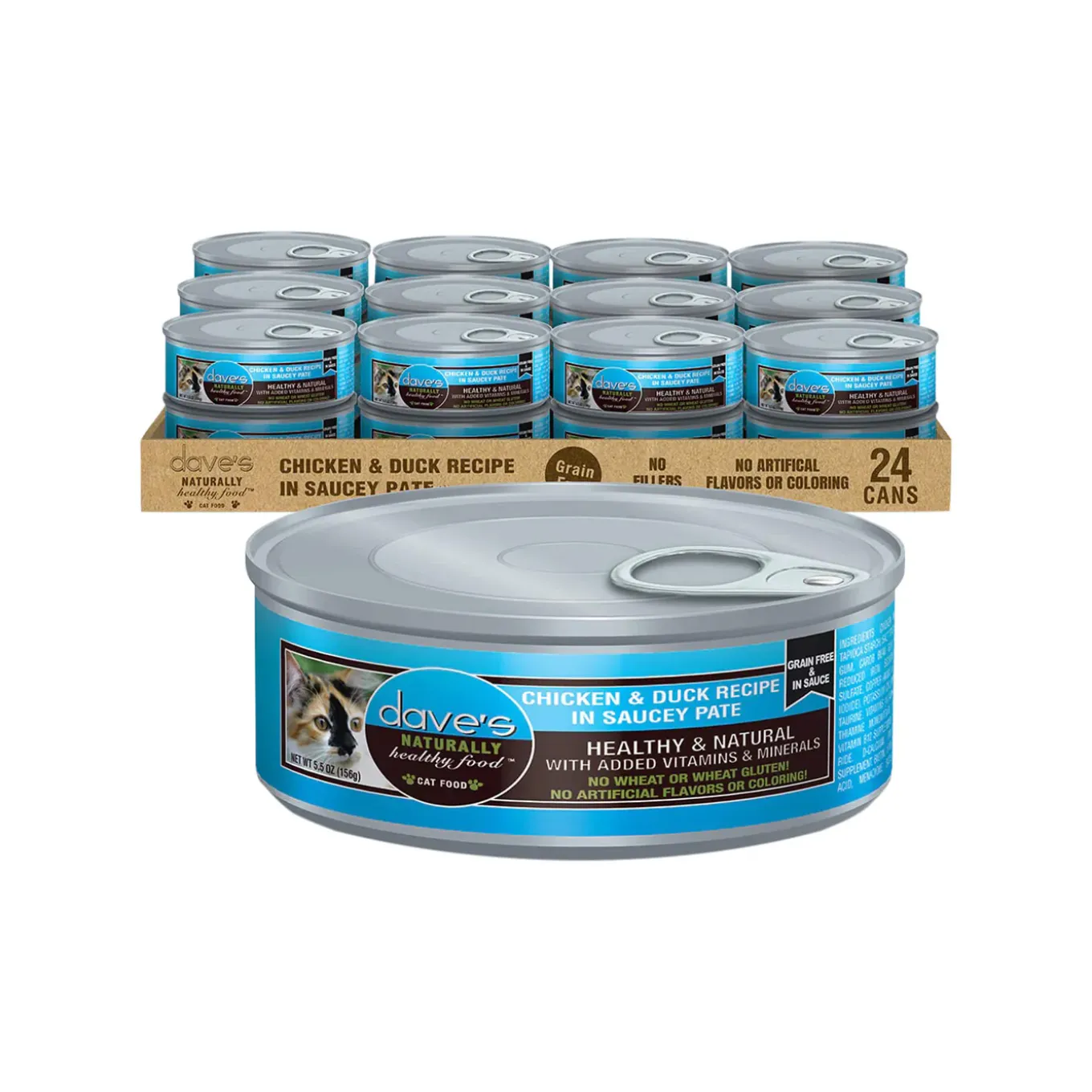 Dave's Pet Food Saucey Pate Grain Free Wet Cat Food