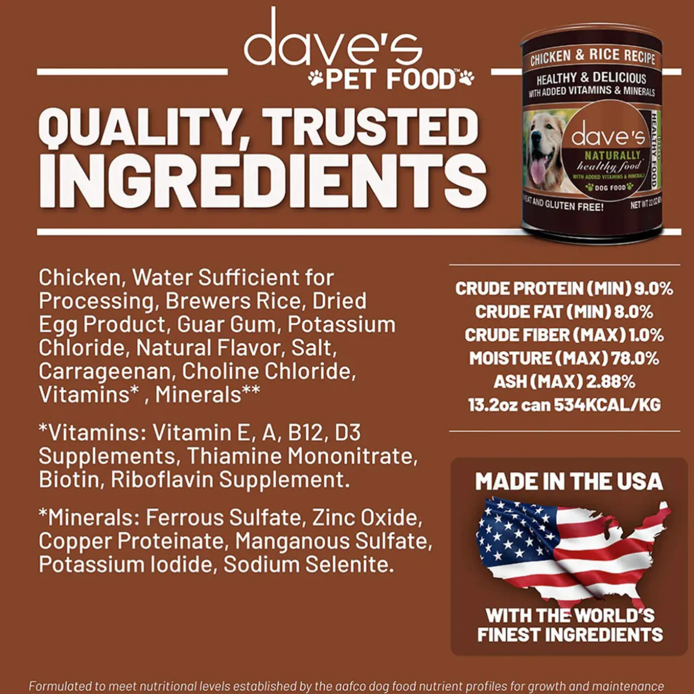 Dave's Pet Food Naturally Healthy Grain Inclusive Wet Dog Food