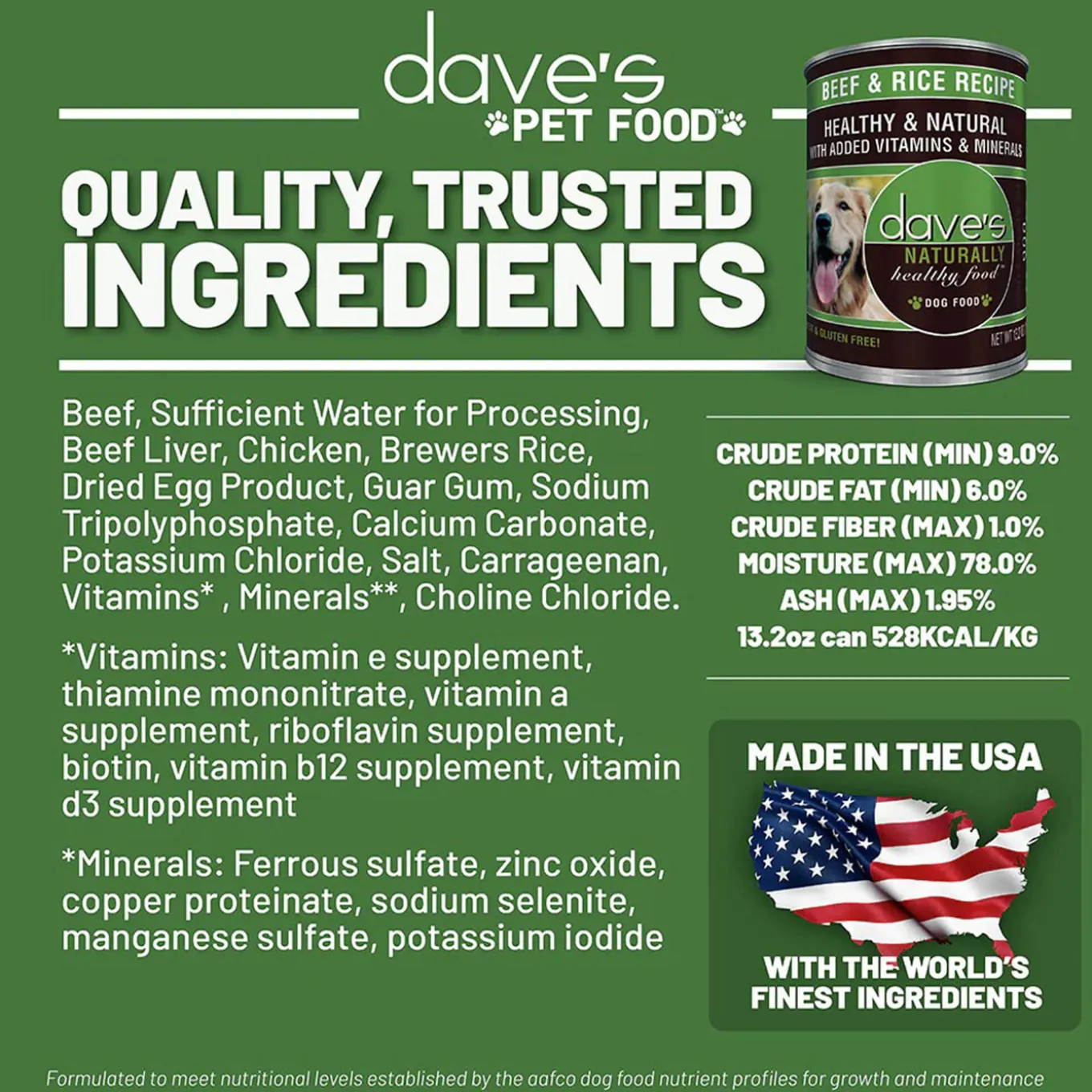 Dave's Pet Food Naturally Healthy Grain Inclusive Wet Dog Food
