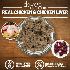 Dave's Pet Food 95% Premium Meats Grain Free Wet Dog Food