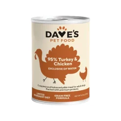 Dave's Pet Food 95% Premium Meats Grain Free Wet Dog Food