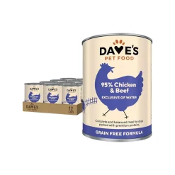 Dave's Pet Food 95% Premium Meats Grain Free Wet Dog Food