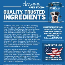 Dave's Pet Food Stewlicious Grain Inclusive Wet Dog Food