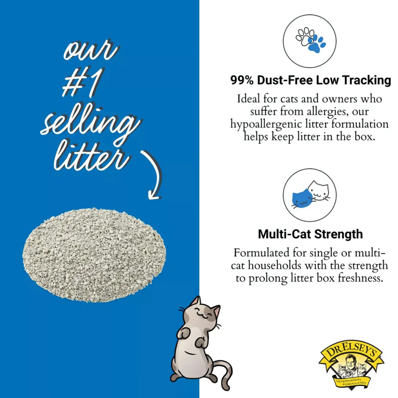 Dr. Elsey's Ultra Multi-Cat Strength Clumping Clay Cat Litter