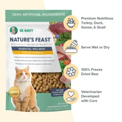 Dr. Marty Nature's Feast Essential Wellness Freeze Dried Cat Food