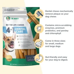 Dr. Marty Better Life Chews 4-in-1 Dental Care Dog Dental Chew Sticks