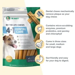 Dr. Marty Better Life Chews 4-in-1 Dental Care Dog Dental Chew Sticks