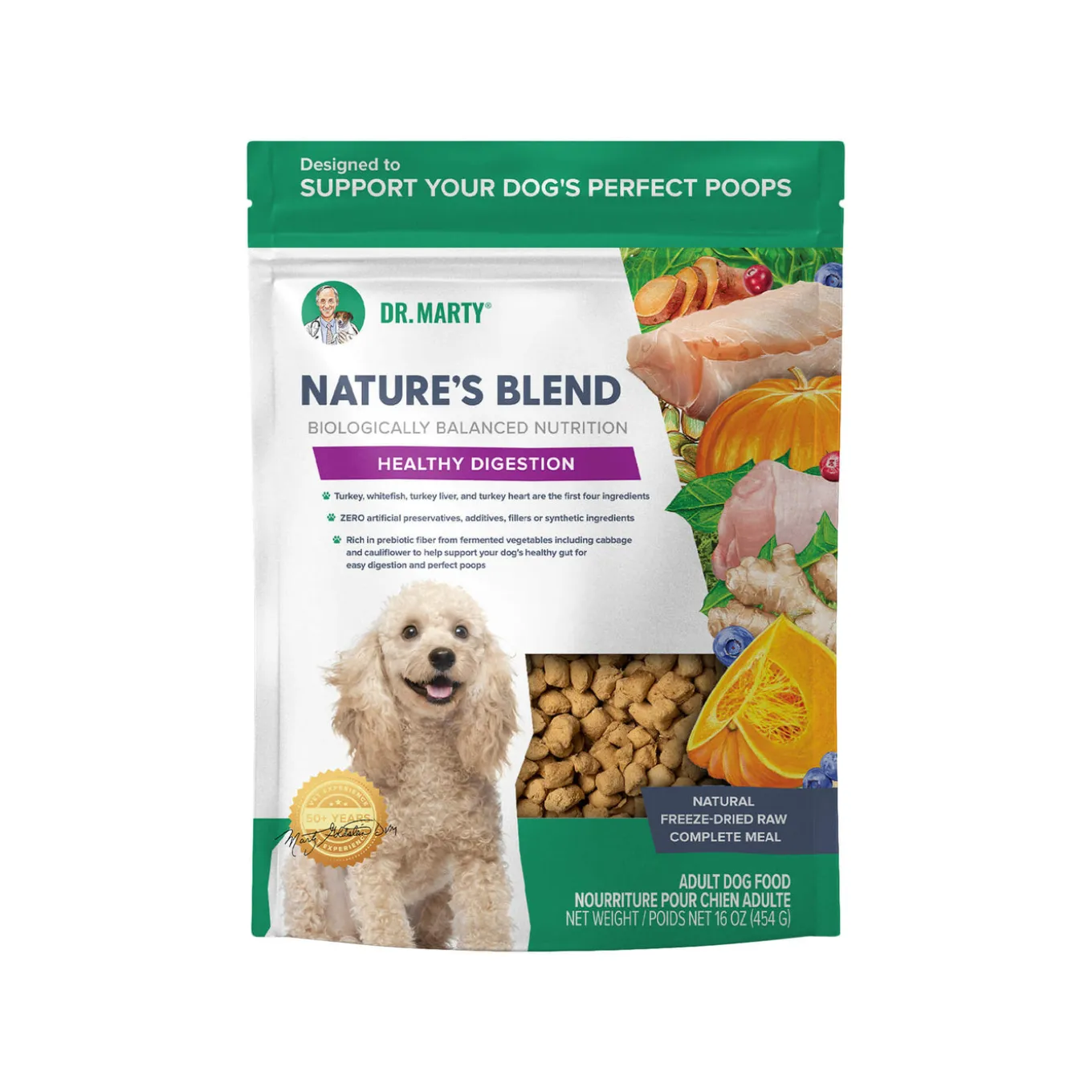 Dr. Marty Nature's Blend Healthy Digestion Freeze Dried Dog Food