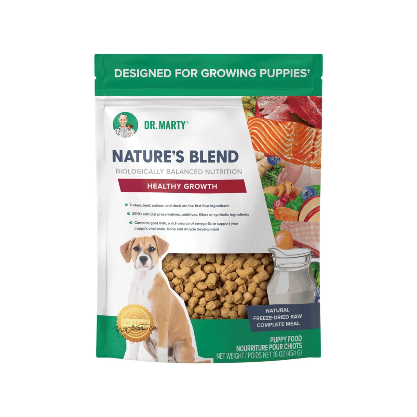 Dr. Marty Nature’s Blend Healthy Growth Freeze Dried Dog Food