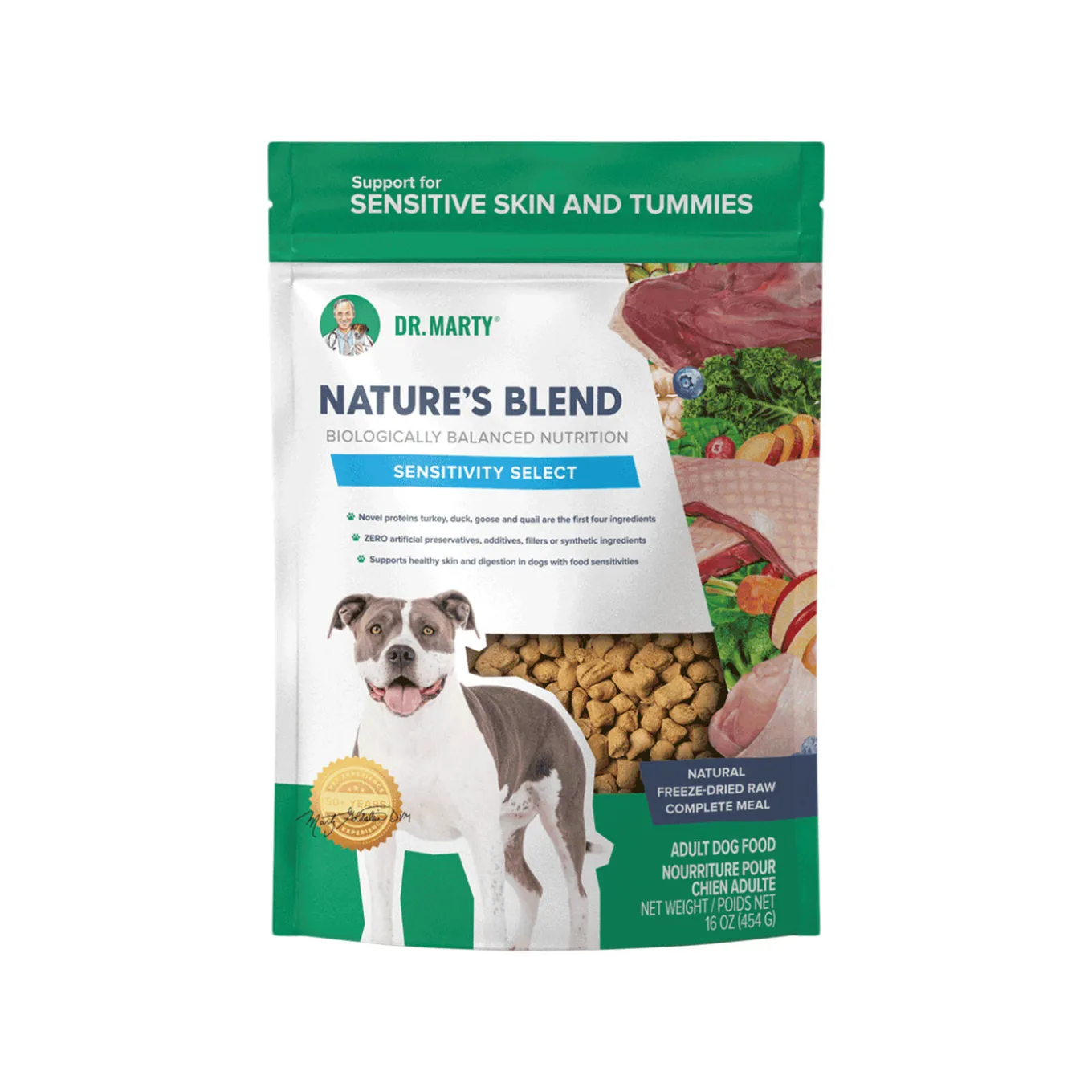 Dr. Marty Nature’s Blend Sensitivity Select Freeze Dried Dog Food
