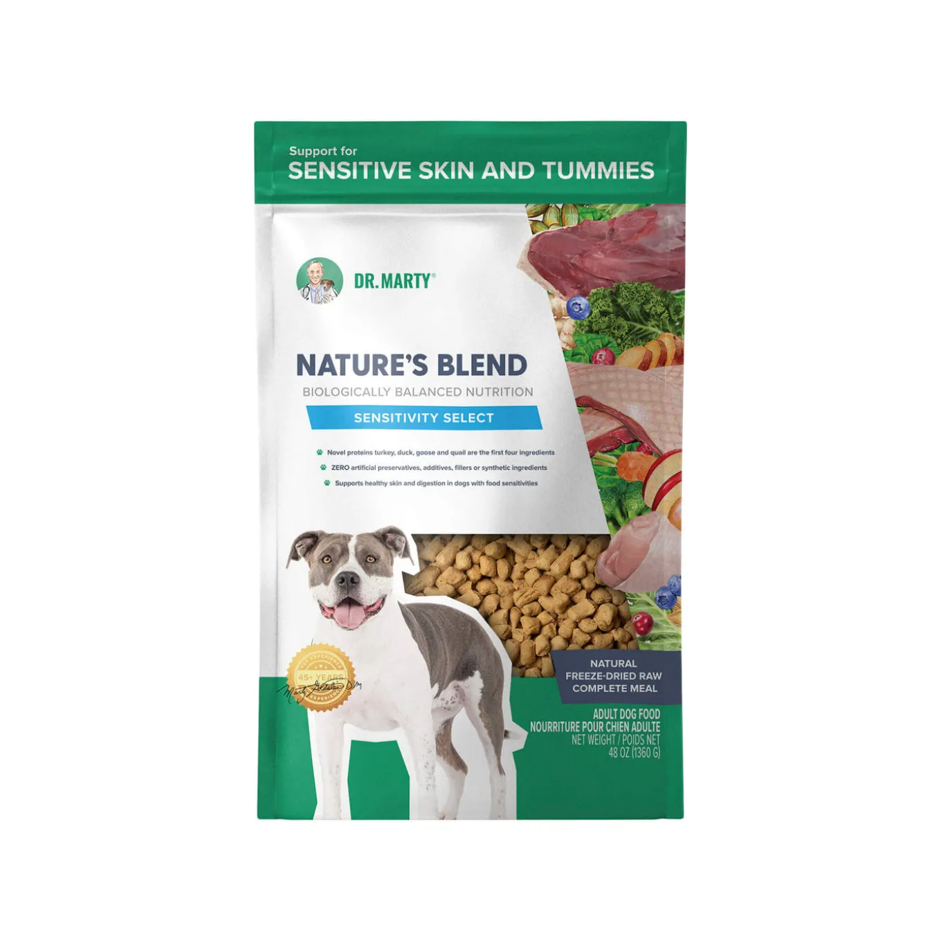 Dr. Marty Nature’s Blend Sensitivity Select Freeze Dried Dog Food
