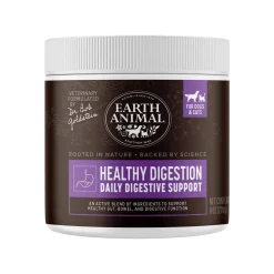 Earth Animal Healthy Digestion Nutritional Supplement Powder for Cats & Dogs