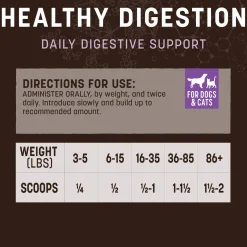 Earth Animal Healthy Digestion Nutritional Supplement Powder for Cats & Dogs