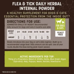 Earth Animal Nature's Protection Daily Herbal Internal Powder for Dogs & Cats