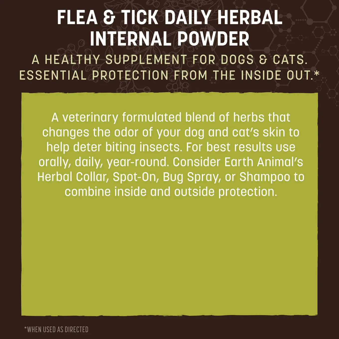 Earth Animal Nature's Protection Daily Herbal Internal Powder for Dogs & Cats