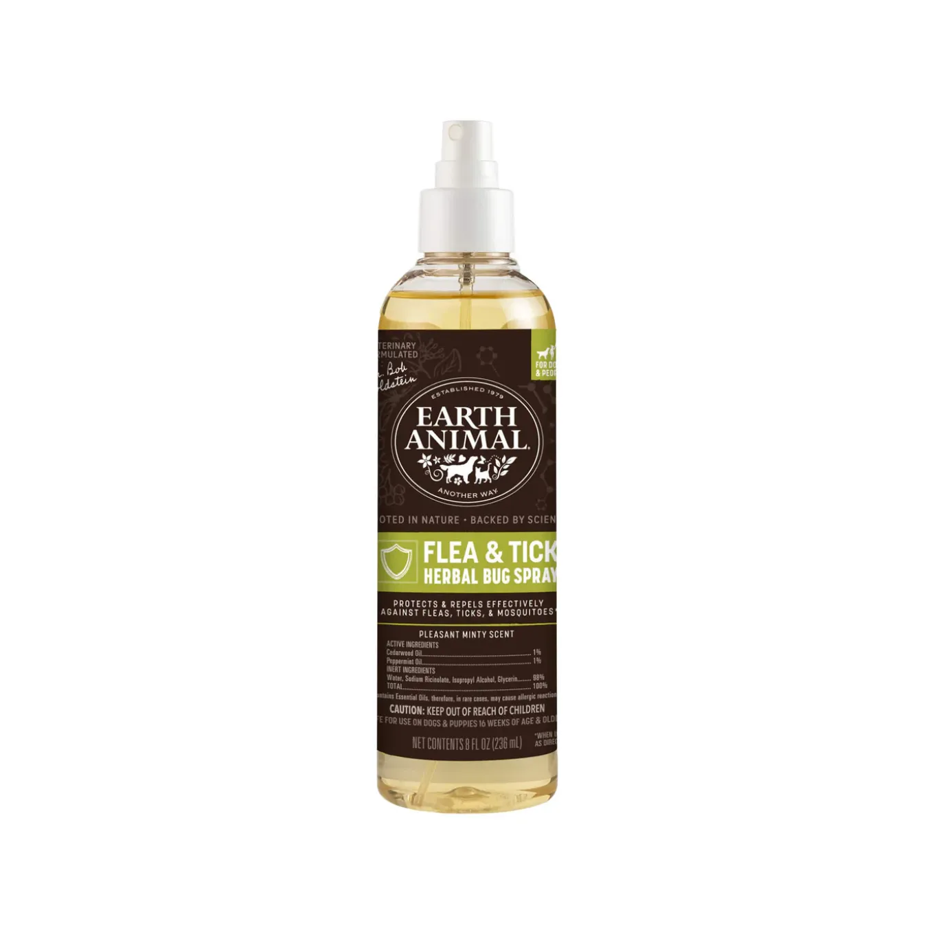 Earth Animal Nature's Protection Flea & Tick Herbal Bug Spray for Dogs