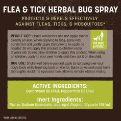 Earth Animal Nature's Protection Flea & Tick Herbal Bug Spray for Dogs