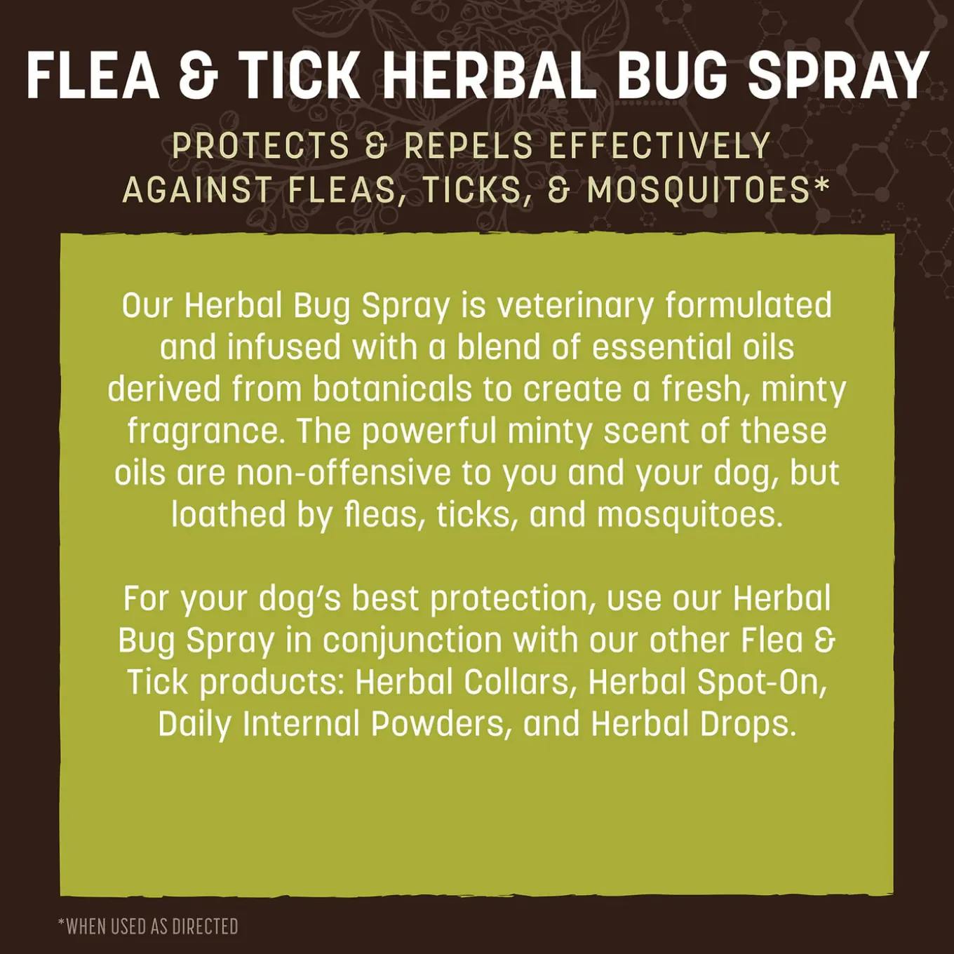 Earth Animal Nature's Protection Flea & Tick Herbal Bug Spray for Dogs