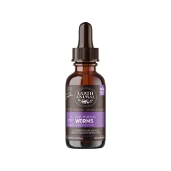 Earth Animal Organic Herbal Remedies No More Worms Tincture for Dogs