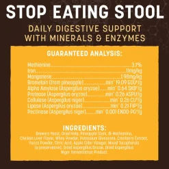 Earth Animal Stop Eating Stool Nutritional Supplement for Dogs