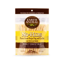 Earth Animal No-Hide Easily Digestible Rawhide Alternative Dog & Cat Stix Chews