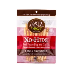 Earth Animal No-Hide Easily Digestible Rawhide Alternative Dog & Cat Stix Chews
