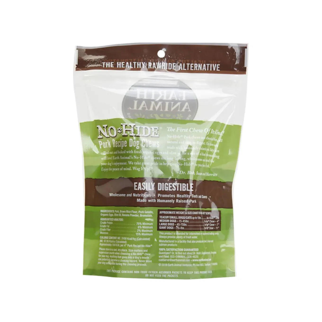 Earth Animal No-Hide Easily Digestible Rawhide Alternative Dog Chews