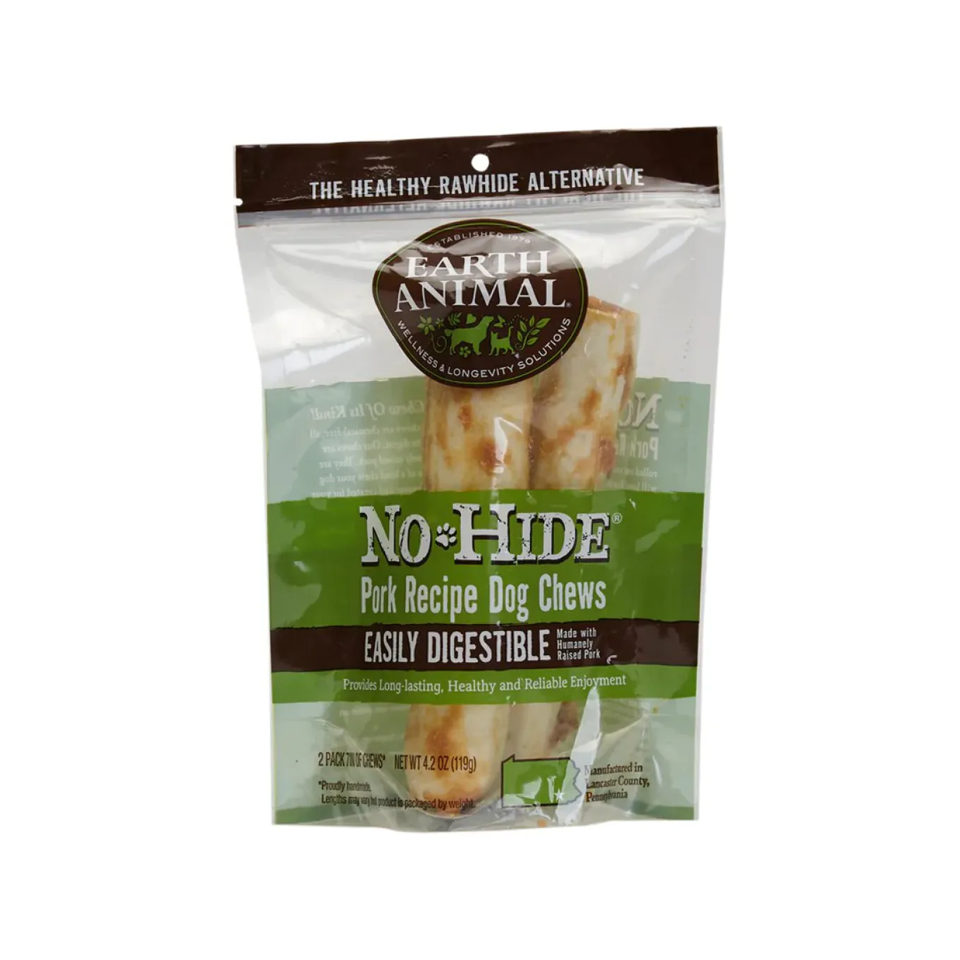 Earth Animal No-Hide Easily Digestible Rawhide Alternative Dog Chews