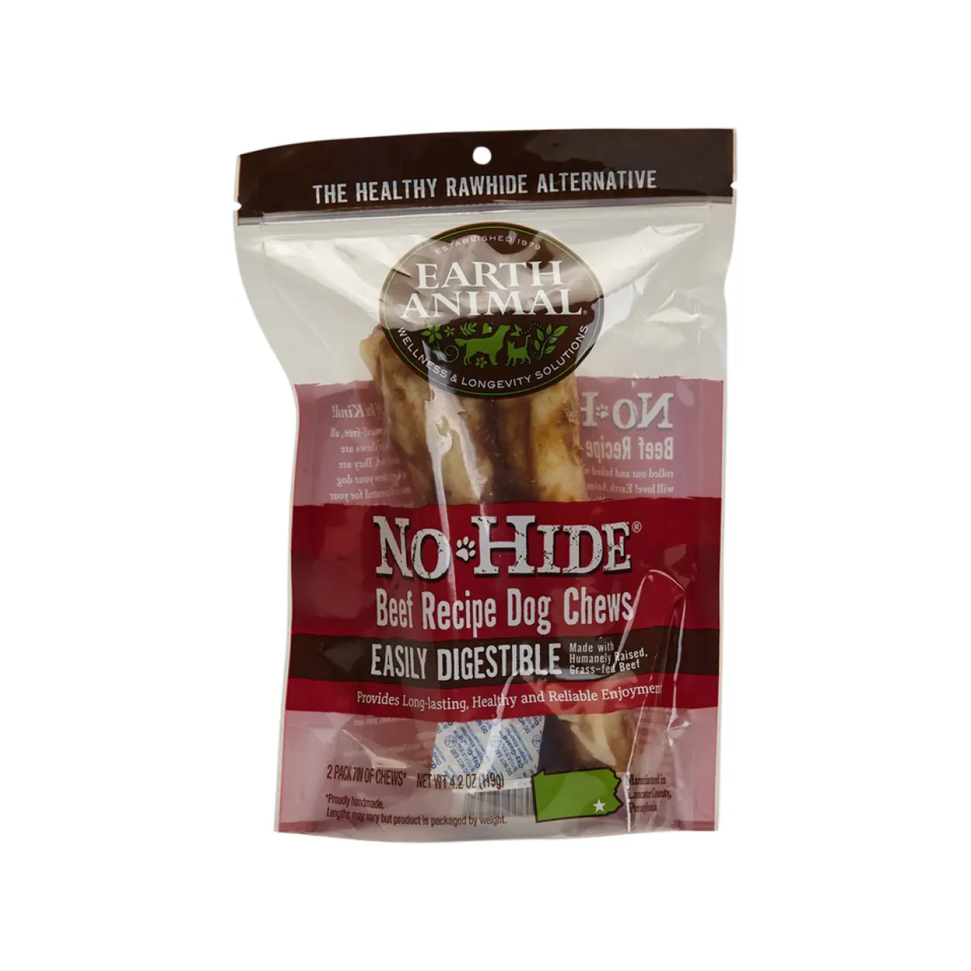 Earth Animal No-Hide Easily Digestible Rawhide Alternative Dog Chews