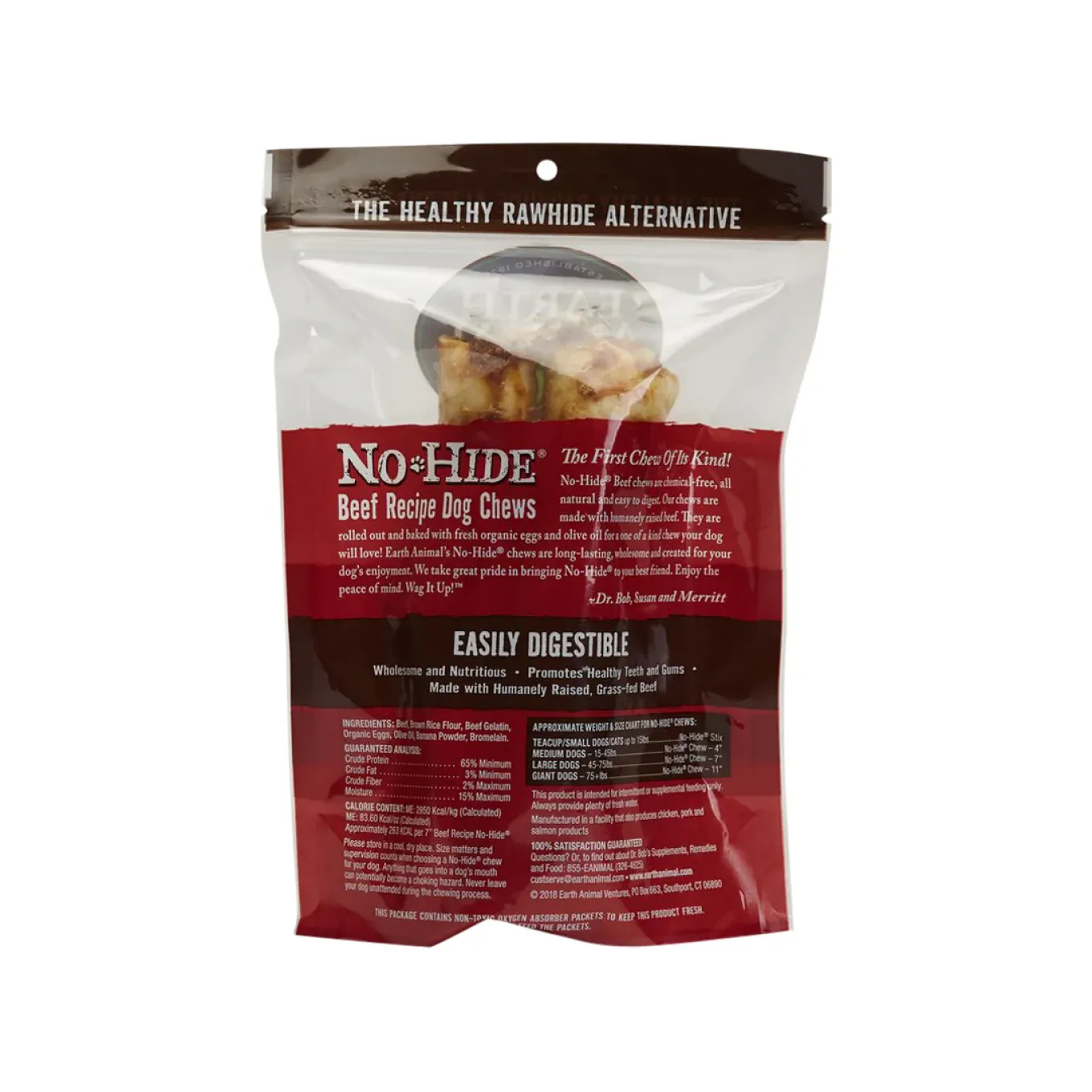 Earth Animal No-Hide Easily Digestible Rawhide Alternative Dog Chews