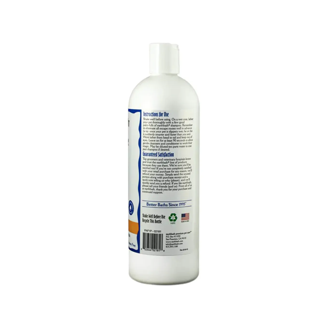 Earthbath Sulfate & Paraben Free Shampoo for Dogs & Cats