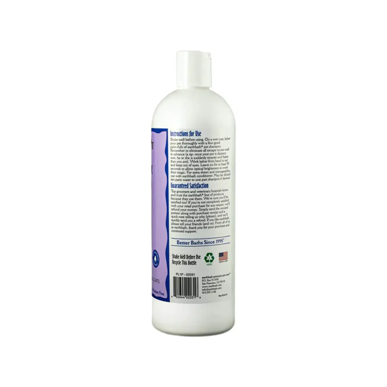 Earthbath Sulfate & Paraben Free Shampoo for Dogs & Cats