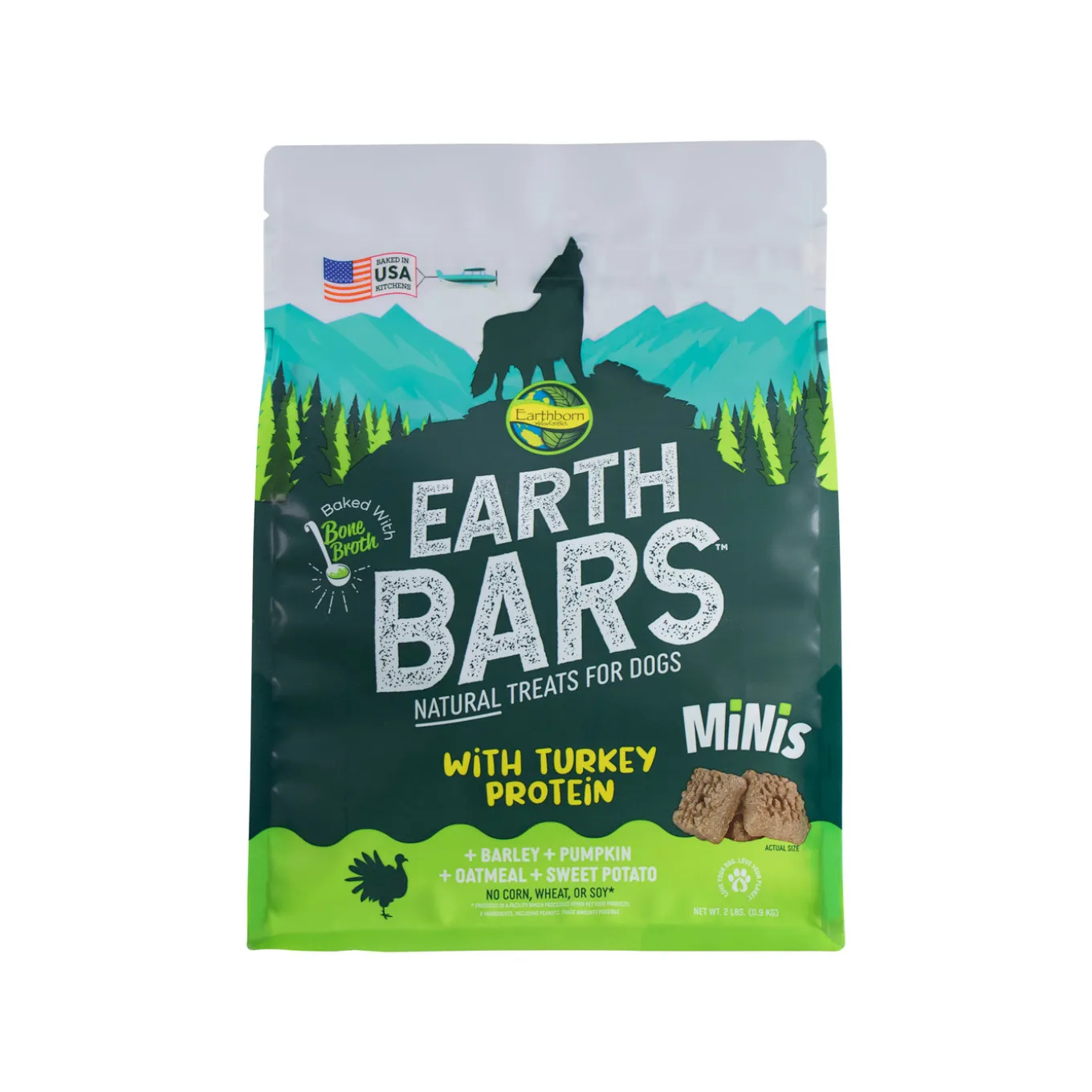 Earthborn Holistic Earthbars Turkey Mini Crunchy Dog Treats