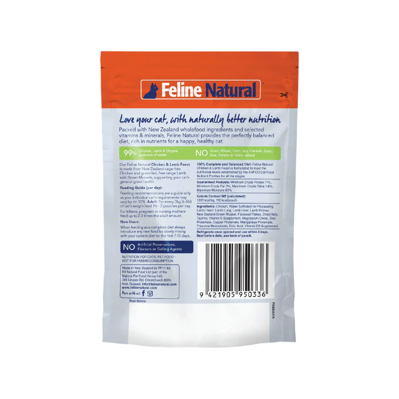 Feline Natural Grain-Free Cat Pouches