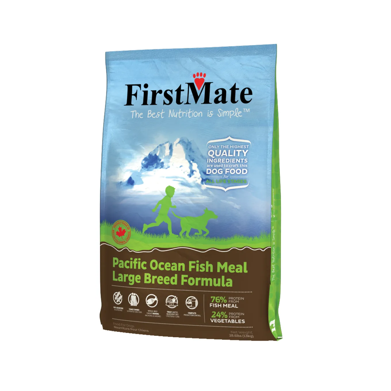 FirstMate Pacific Ocean Fish Large Breed Formula Grain-Free Dry Dog Food