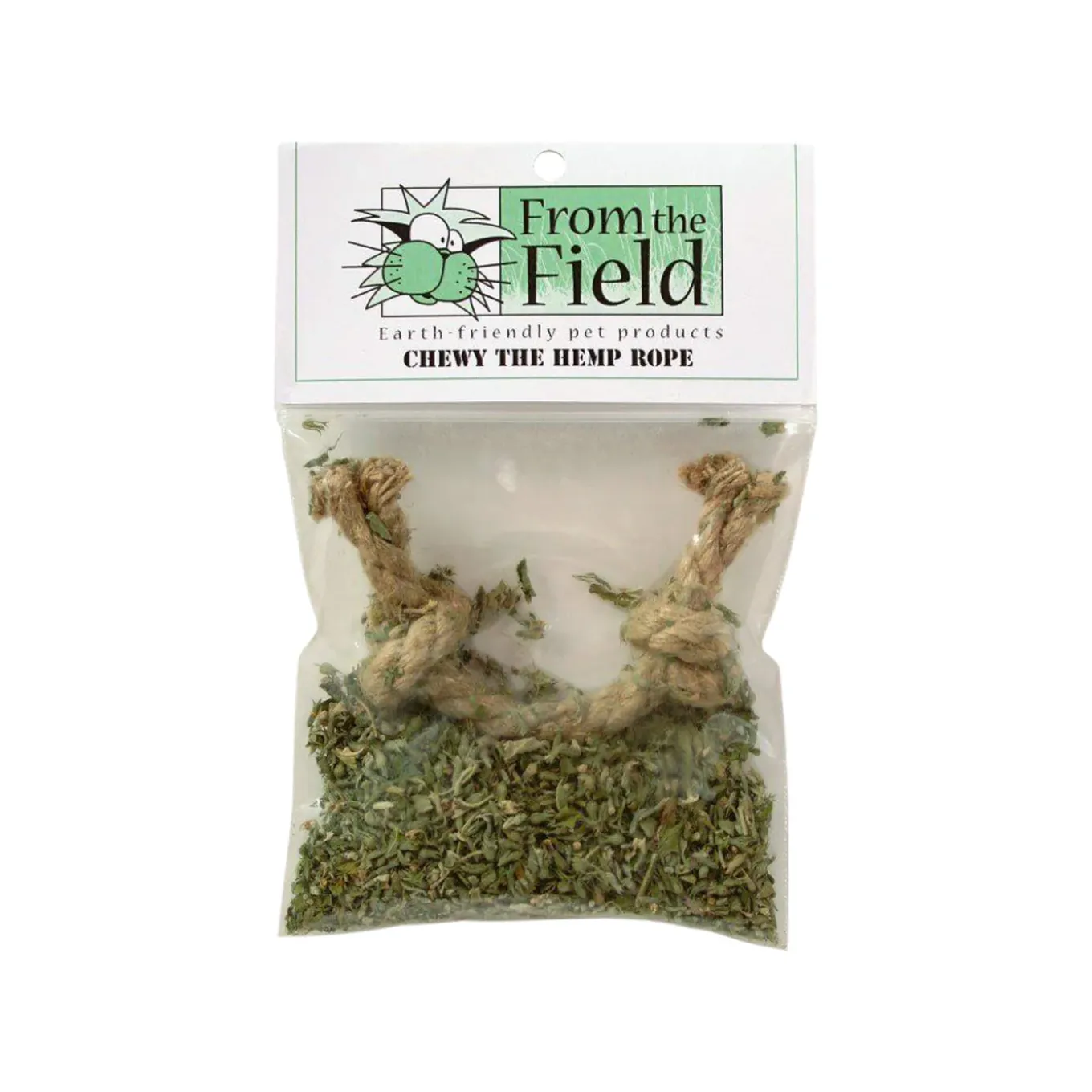 From the Field Chewy the Hemp Rope Organic Catnip Cat Toy