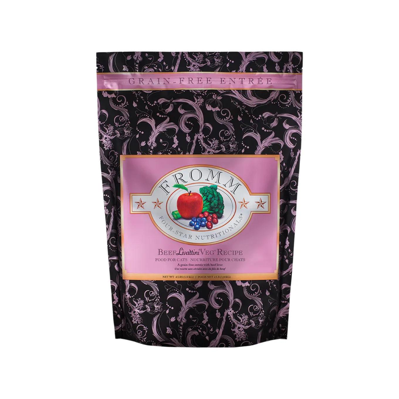 Fromm Four Star Grain Free Beef Livattini Veg Formula Dry Cat Food